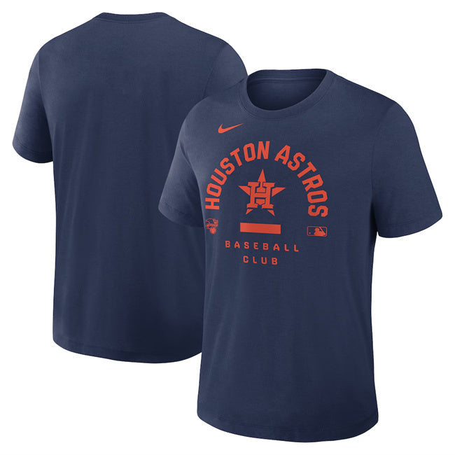 Houston Astros Navy Collection Early Work Tri-Blend Dri-FIT T-Shirt Baseball Jersey baseball jersey product view 1
