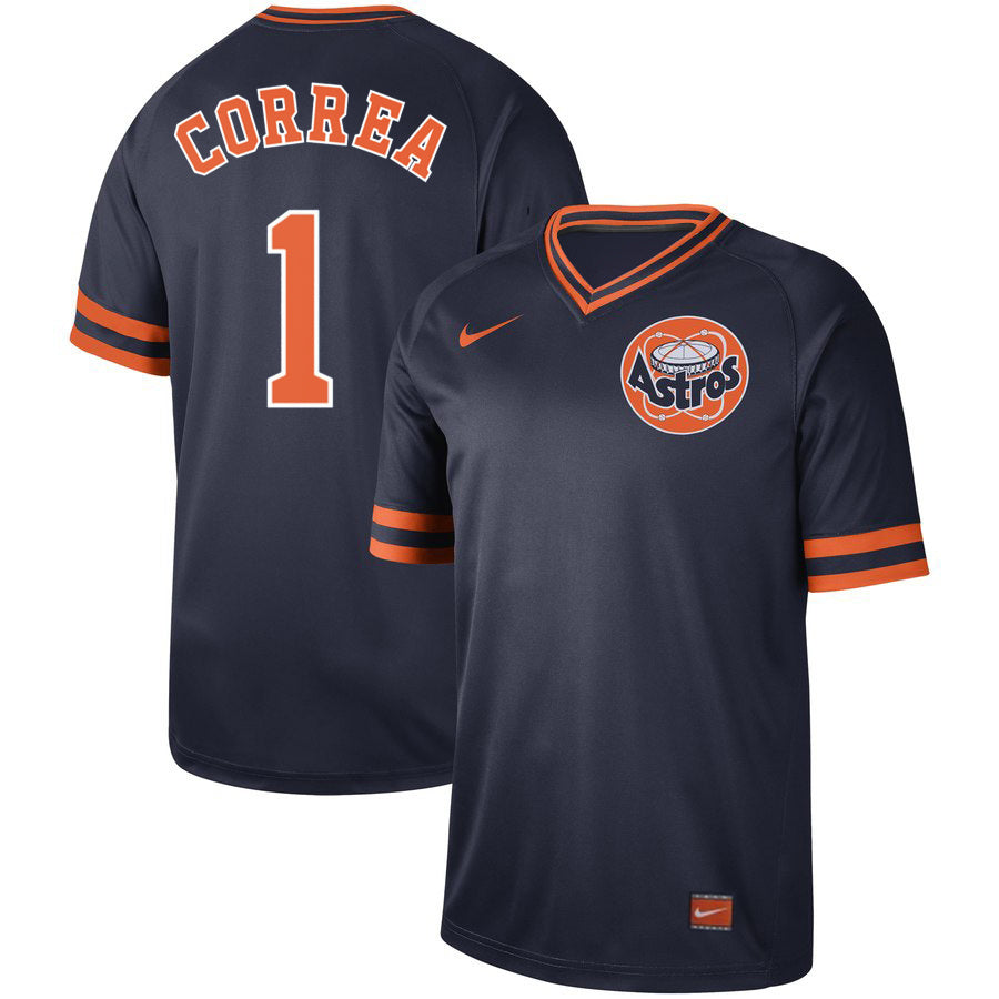 Houston Astros #1 Carlos Correa Baseball Jersey baseball jersey product view 1