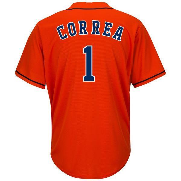 Houston Astros #1 Carlos Correa Style 1 Baseball Jersey baseball jersey product view 1