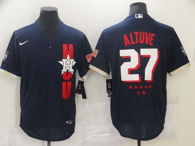 Houston Astros #27 Jose Altuve All-Star Elite 292 Baseball Jersey baseball jersey product view 1