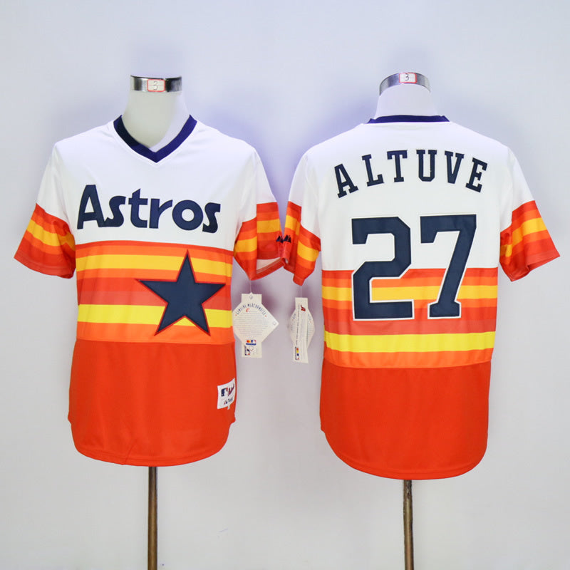 Houston Astros #27 Jose Altuve Astros 271980 Inverted Baseball Jersey baseball jersey product view 1