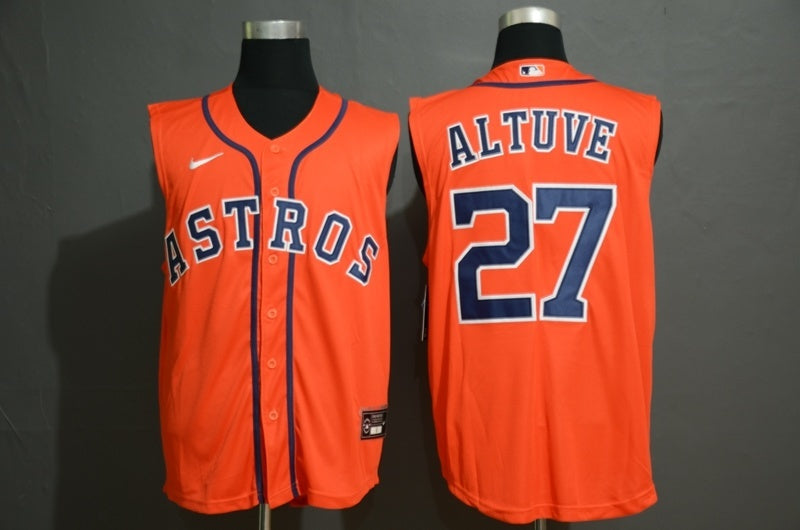 Houston Astros #27 Jose Altuve Style 1 Baseball Jersey baseball jersey product view 1