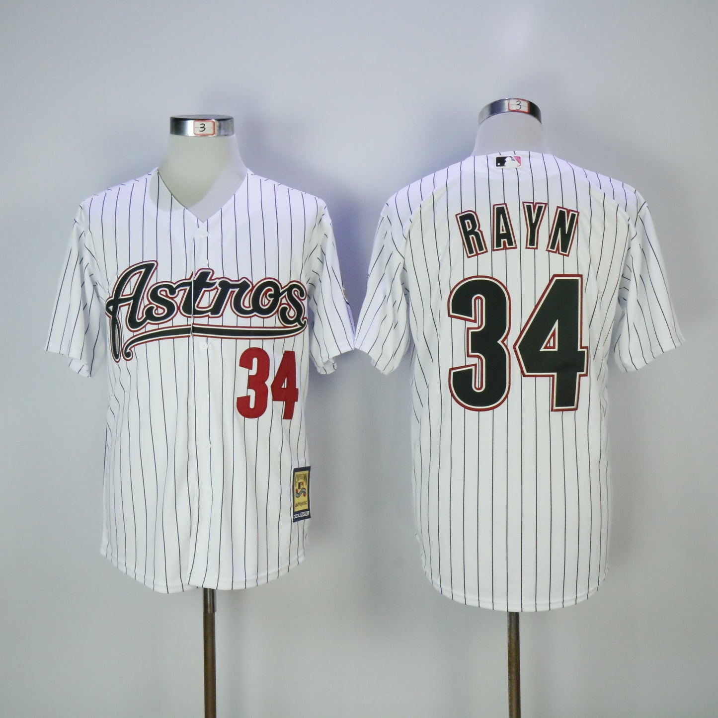 Houston Astros #34 Nolan Ryan Astros 34 White Inverted Baseball Jersey baseball jersey product view 1