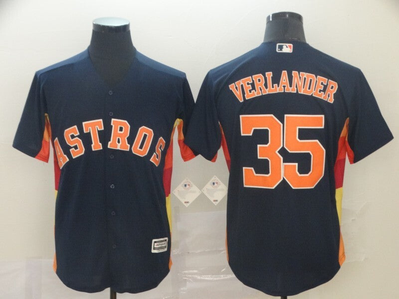 Houston Astros #35 Justin Verlande Style 1 Baseball Jersey baseball jersey product view 1