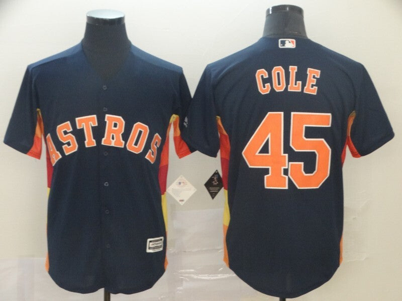 Houston Astros #45 Gerrit Cole Style 1 Baseball Jersey baseball jersey product view 1