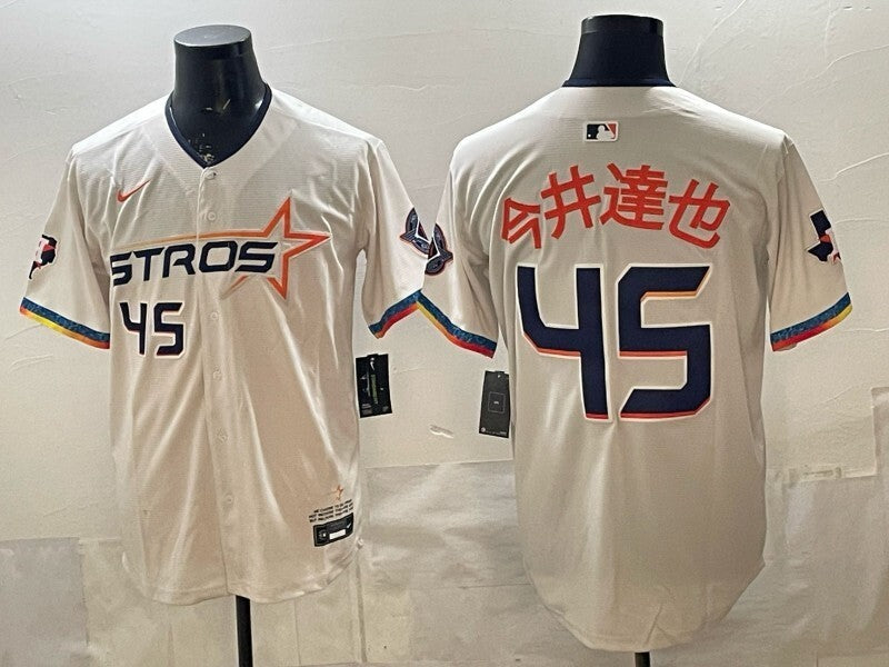 Houston Astros #45 Tatsuya Imai Astros 4 Edition Baseball Jersey baseball jersey product view 1