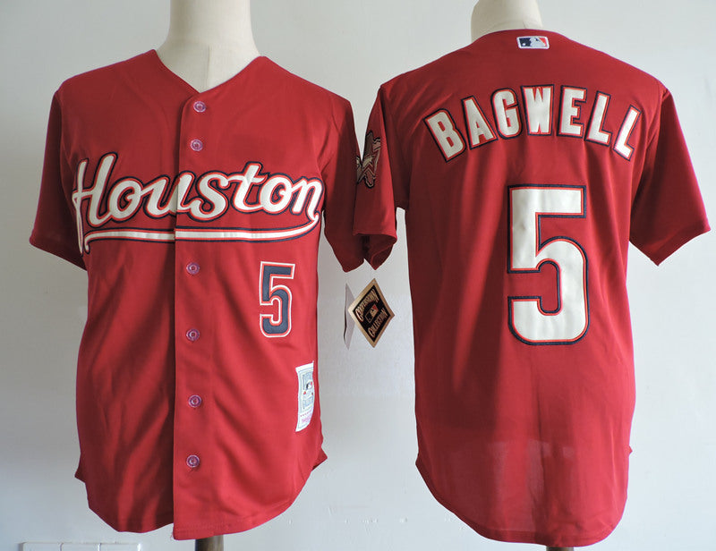 Houston Astros #5 Jeff Bagwell Style 3_1 Baseball Jersey baseball jersey product view 1