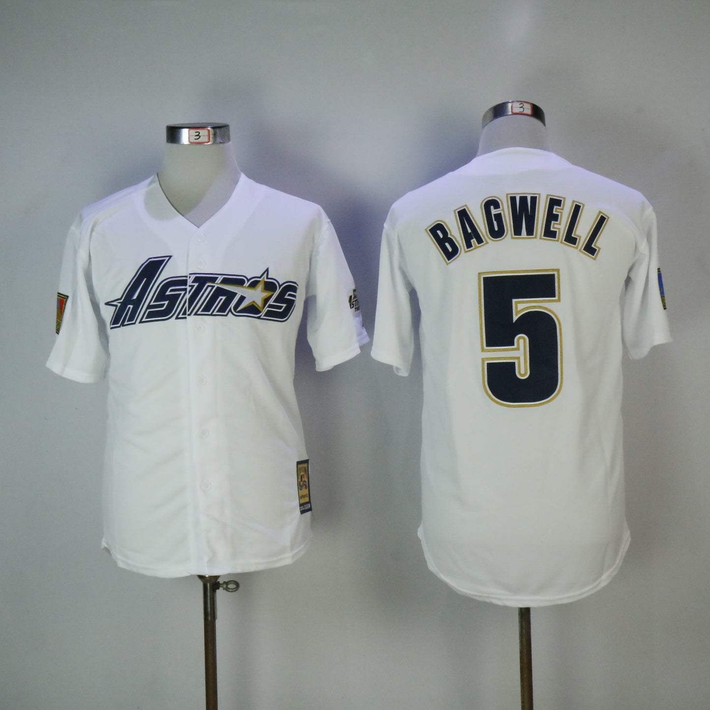 Houston Astros #5 Jeff Bagwell Style 7 Baseball Jersey baseball jersey product view 1