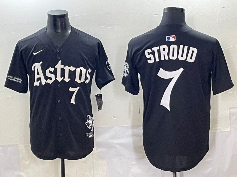 Houston Astros #7 Astros 5 Collaboration Style 1 Baseball Jersey baseball jersey product view 1