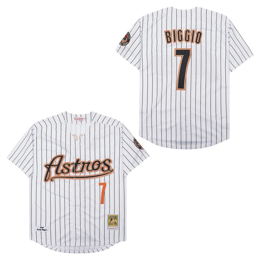 Houston Astros #7 Craig Biggio Style 1_1 Baseball Jersey baseball jersey product view 1