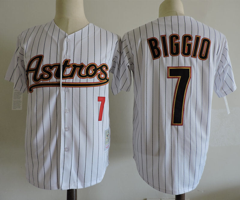 Houston Astros #7 Craig Biggio Style 4_1 Baseball Jersey baseball jersey product view 1