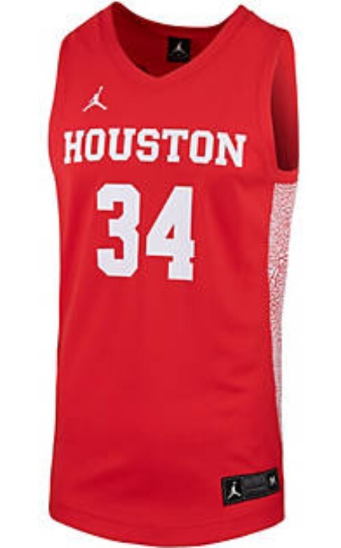 Houston Cougars 2021-22 Away College Football Jersey football jersey product view 1
