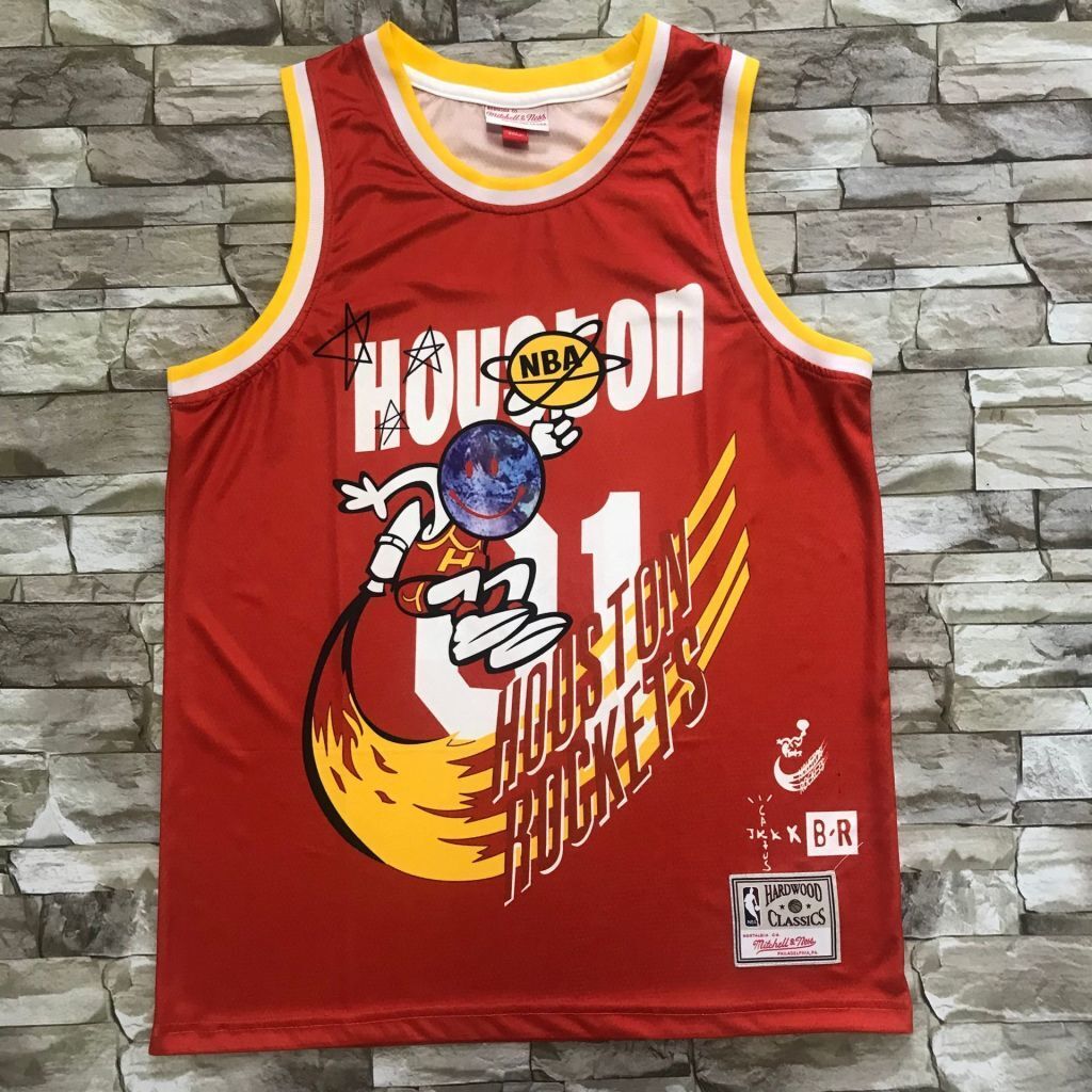 Houston Rockets Rockets mitchell&ness Collaboration Jersey Style 6 Basketball Jersey basketball jersey product view 1
