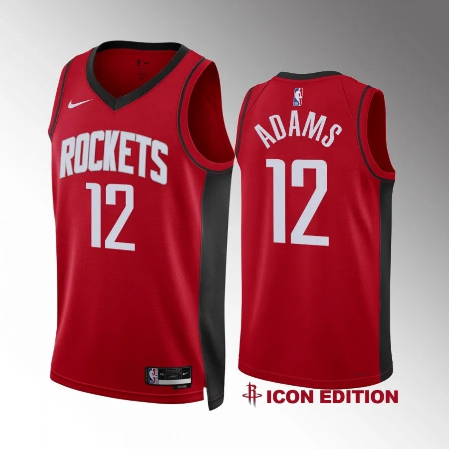 Houston Rockets #12 Steven Adams Icon Edition Red Jersey Basketball Jersey basketball jersey product view 1