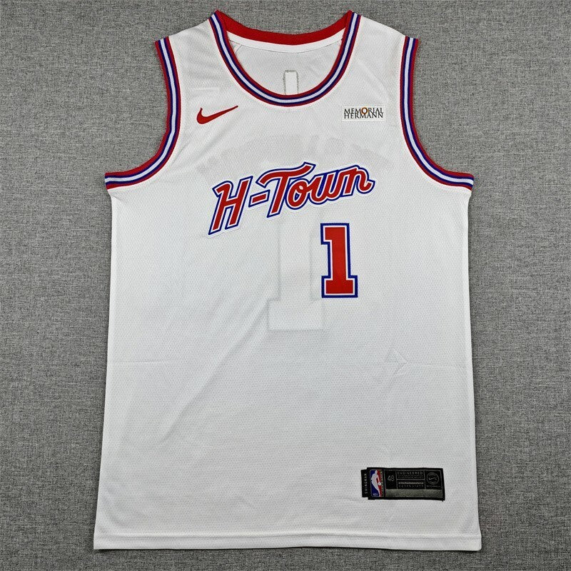 Houston Rockets #1 Amen Thompson 26 Rockets 1 White City Edition Style 2 Basketball Jersey basketball jersey product view 1