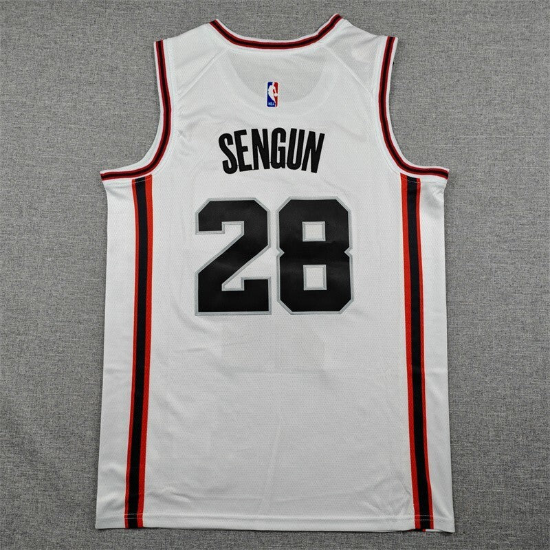 Houston Rockets #28 Alperen Sengun 25 Rockets 28 White City Edition Style 3 Basketball Jersey basketball jersey product view 1