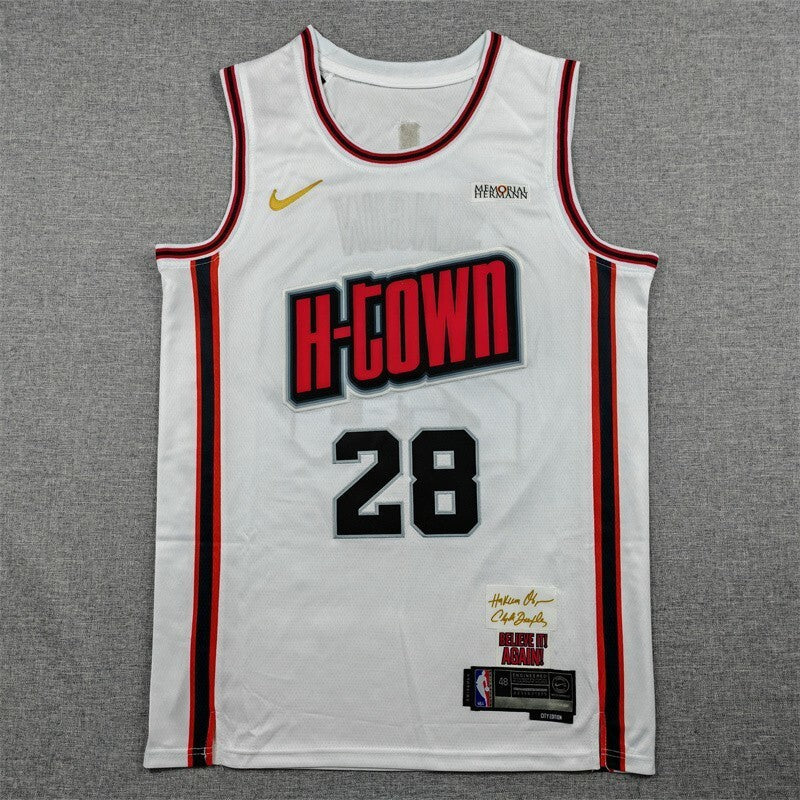 Houston Rockets #28 Alperen Sengun 25 Rockets 28 White City Edition Style 4 Basketball Jersey basketball jersey product view 1