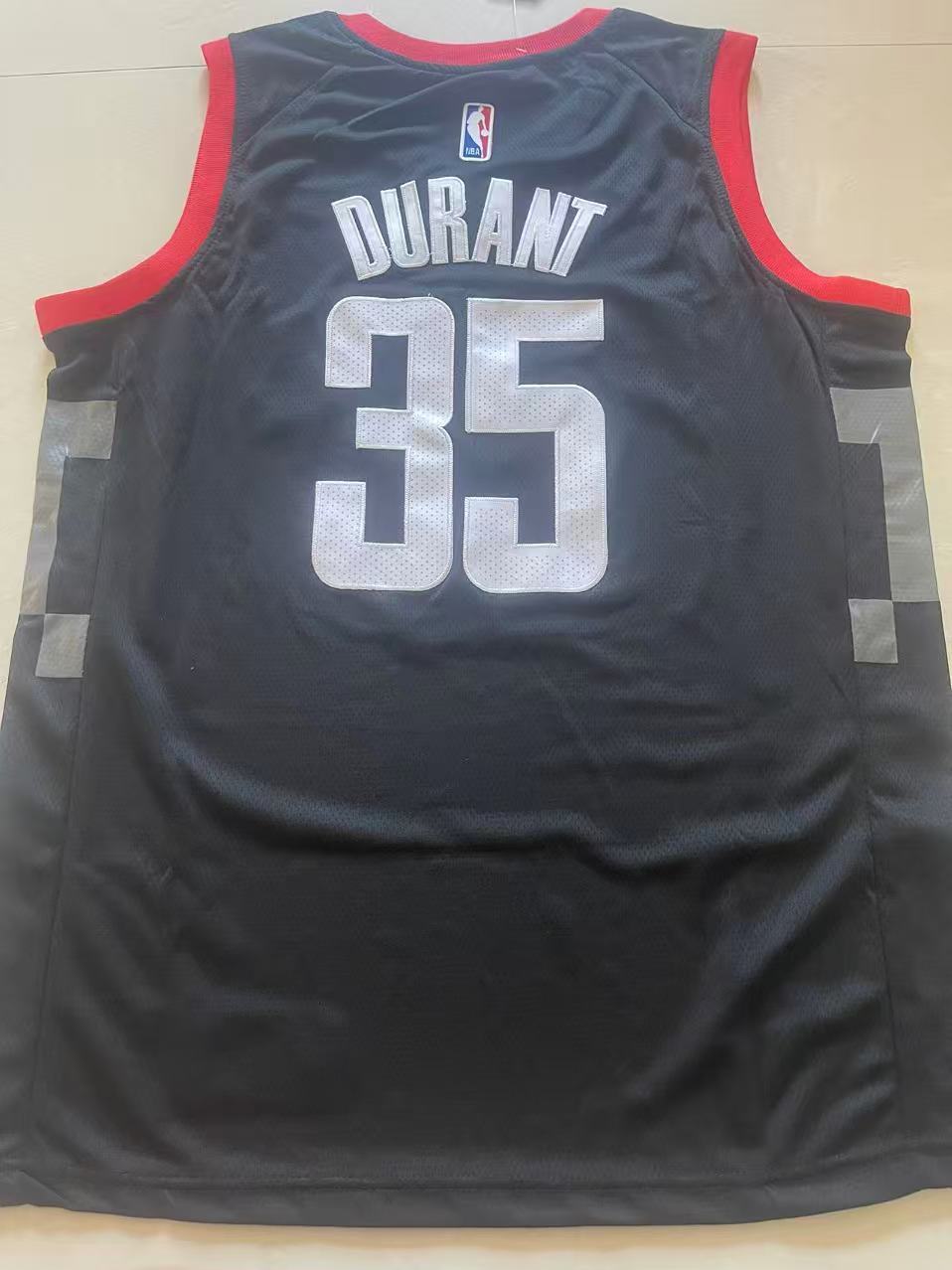 Houston Rockets #35 Kevin Durant Rockets Team 35 # Black Style 1 Basketball Jersey basketball jersey product view 1