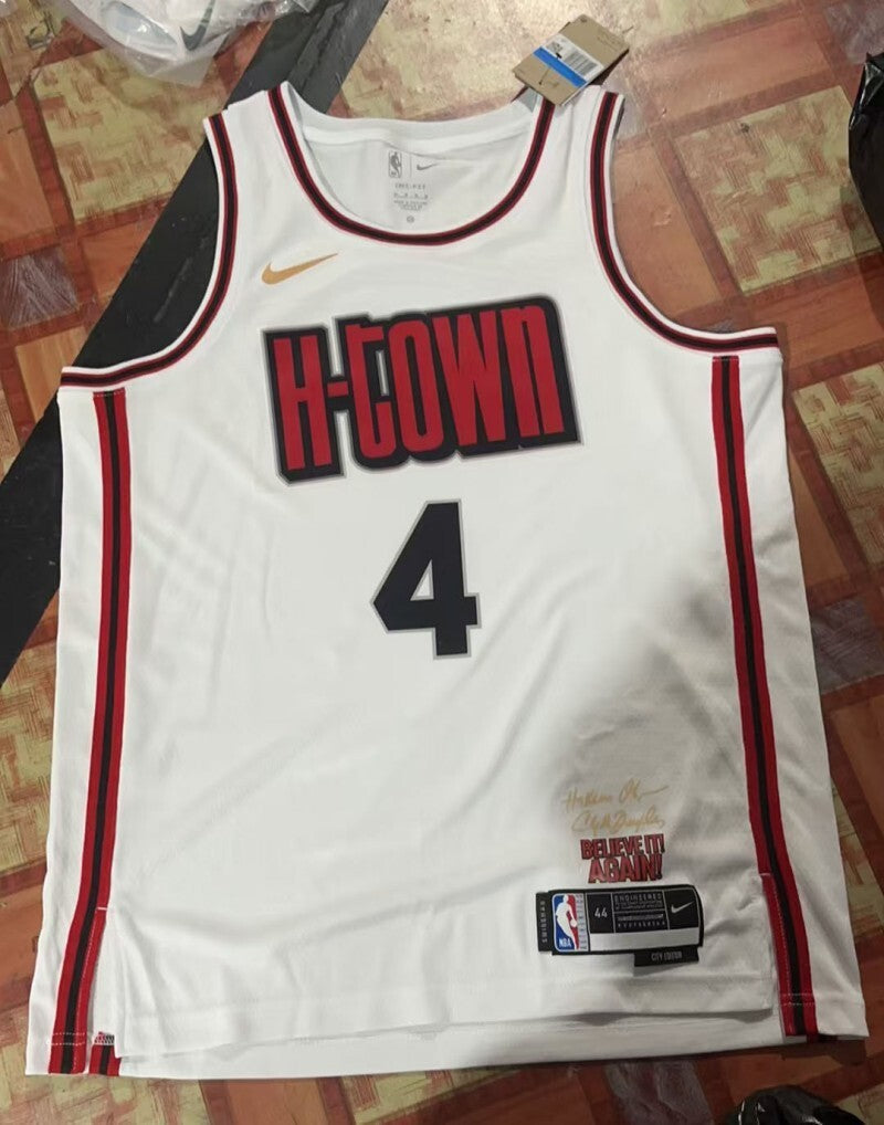 Houston Rockets #4 Jalen Green 25 Rockets City White Style 2 Basketball Jersey basketball jersey product view 1