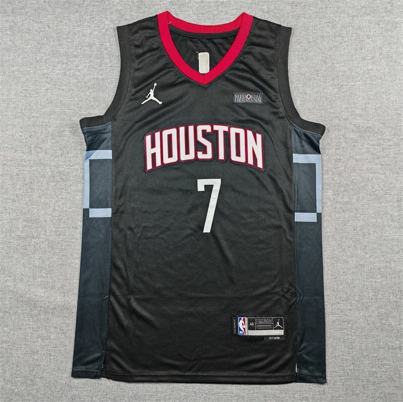 Houston Rockets #7 Kevin Durant Rockets 7 Black Style 2 Basketball Jersey basketball jersey product view 1