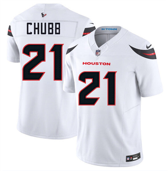 Houston Texans #21 Nick Chubb White 2025 F.U.S.E. Vapor Limited Football Jersey football jersey product view 1