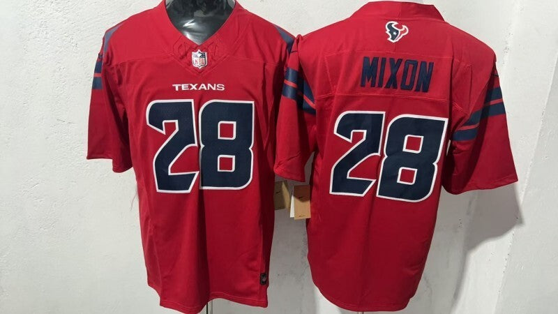 Houston Texans #28 Joe Mixon Style 1 Football Jersey football jersey product view 1