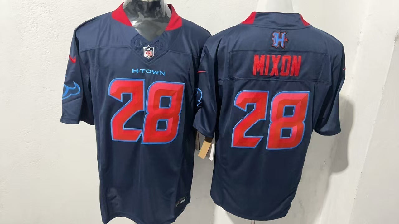 Houston Texans #28 Joe Mixon Style 2 Football Jersey football jersey product view 1