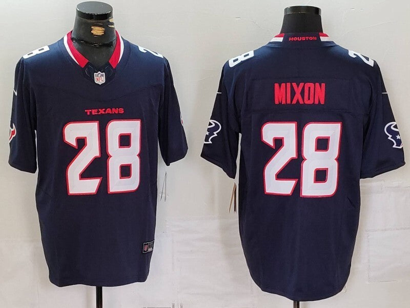 Houston Texans #28 Joe Mixon V3 Style 1 Football Jersey football jersey product view 1