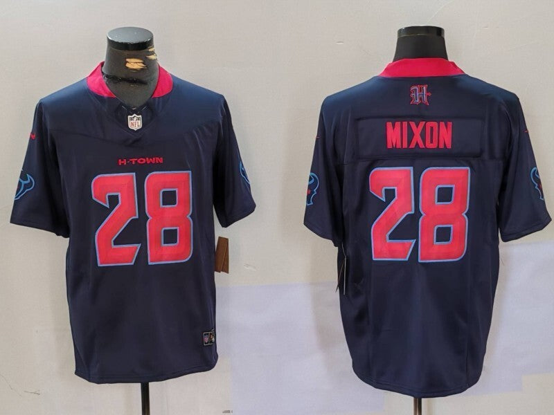 Houston Texans #28 Joe Mixon V3 Style 2 Football Jersey football jersey product view 1