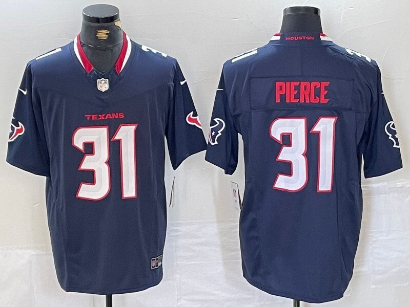 Houston Texans #31 Dameon Pierce V3 Football Jersey football jersey product view 1