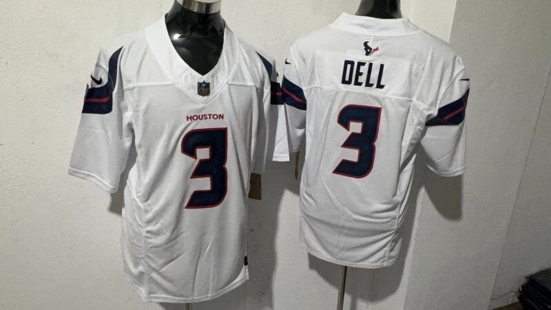 Houston Texans #3 Tank Dell Style 5 Football Jersey football jersey product view 1