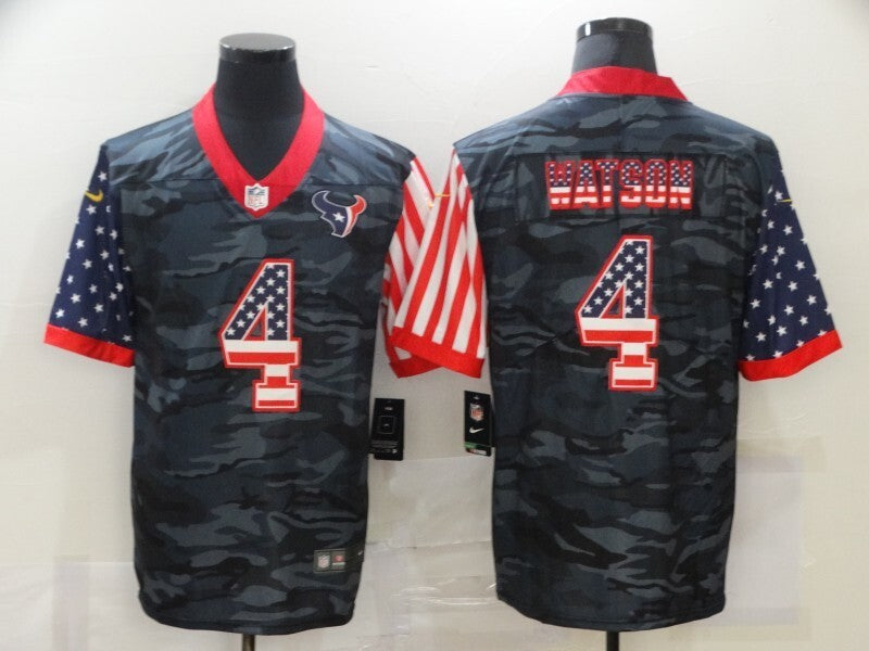Houston Texans #4 Deshaun Watson Football Jersey football jersey product view 1