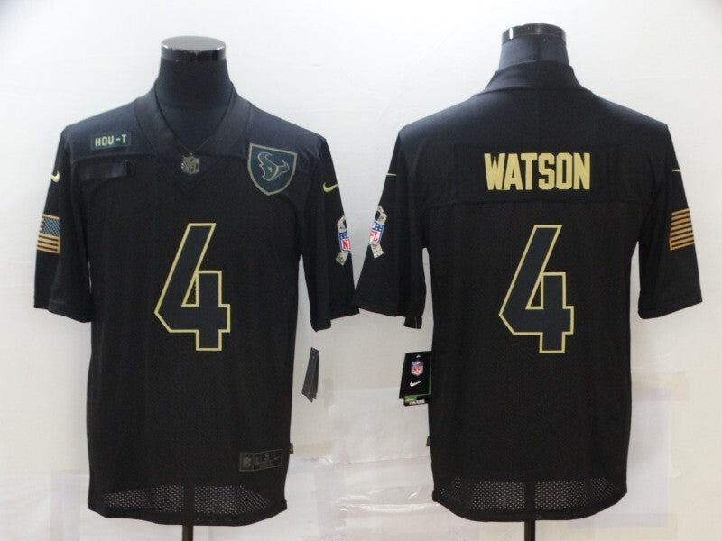 Houston Texans #4 Deshaun Watson 20 Salute 467 Football Jersey football jersey product view 1
