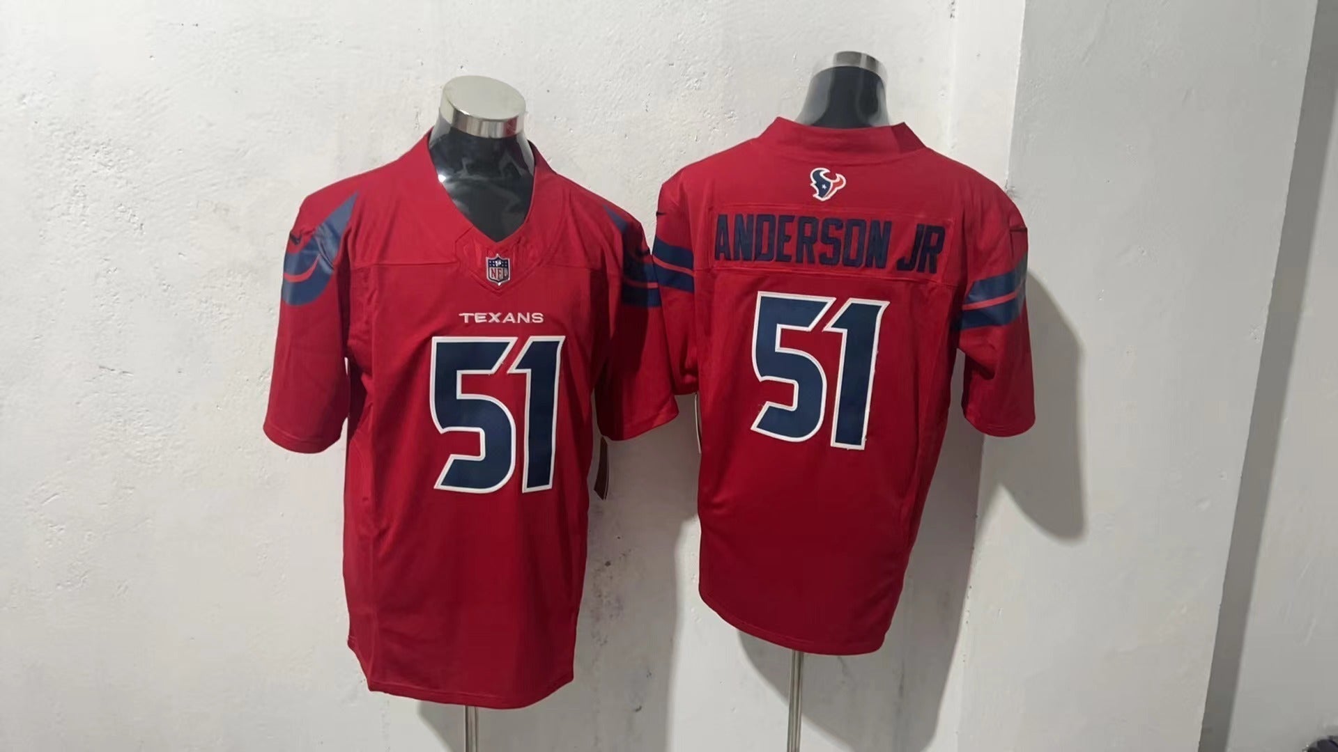 Houston Texans #51 Will Anderson Jr Style 1 Football Jersey football jersey product view 1