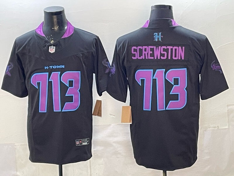 Houston Texans #713 Screwston Special Edition 4 Edition Football Jersey football jersey product view 1