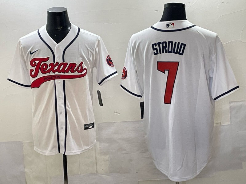 Houston Texans #7 C.J. Stroud Collaboration Football Jersey football jersey product view 1