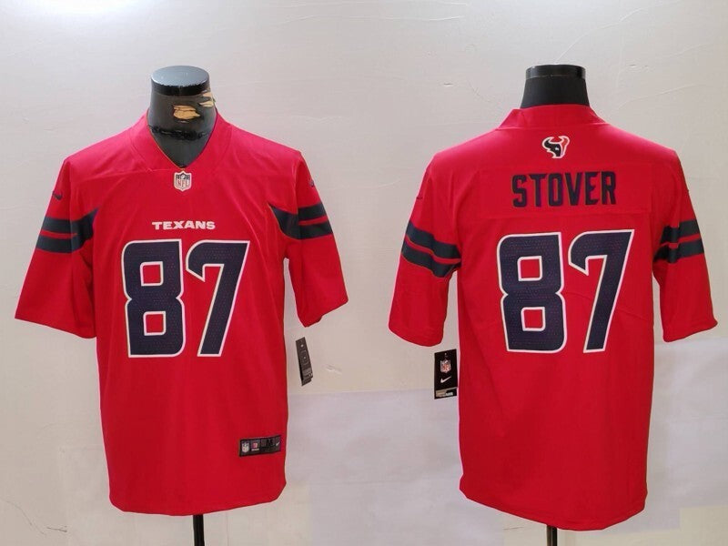 Houston Texans #87 Cade Stover V3 Style 2 Football Jersey football jersey product view 1