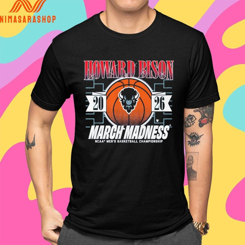 Howard Bison Mbb March Madness 2026 Ncaa Men's - Adult & Kids T-Shirts, Sweatshirts & Hoodies apparel design preview 4