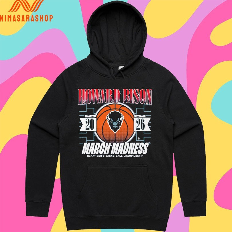 Howard Bison Mbb March Madness 2026 Ncaa Men's - Adult & Kids T-Shirts, Sweatshirts & Hoodies apparel design preview 2