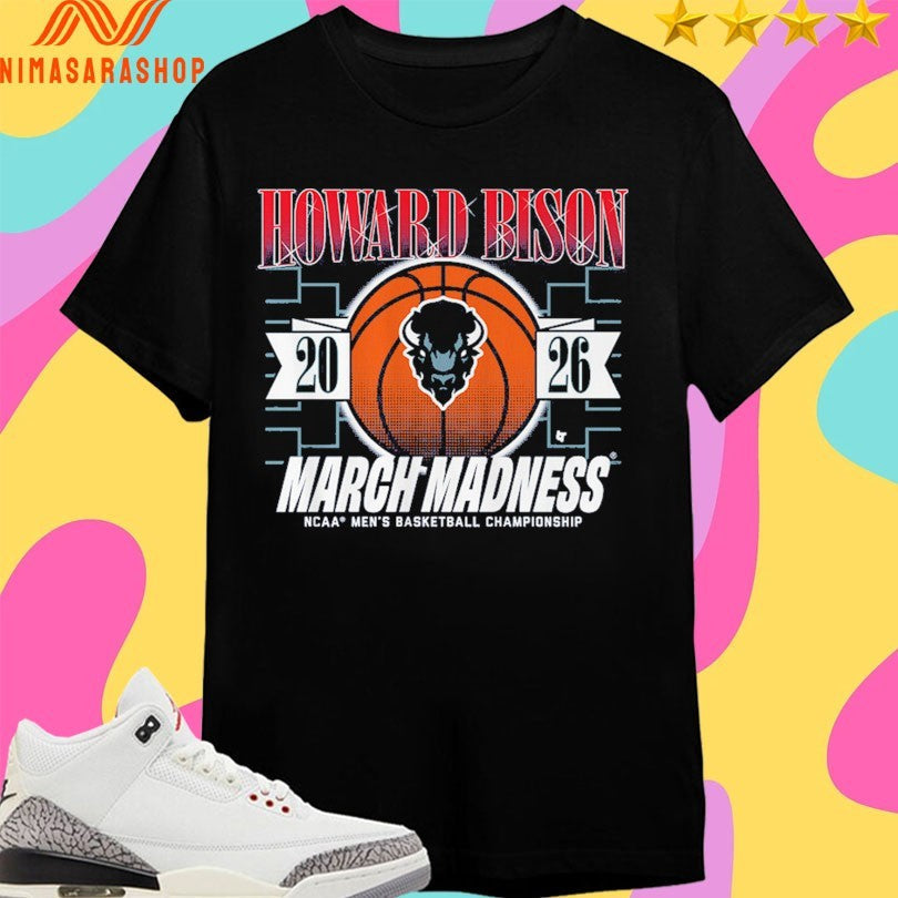 Howard Bison Mbb March Madness 2026 Ncaa Men's - Adult & Kids T-Shirts, Sweatshirts & Hoodies apparel design preview 1