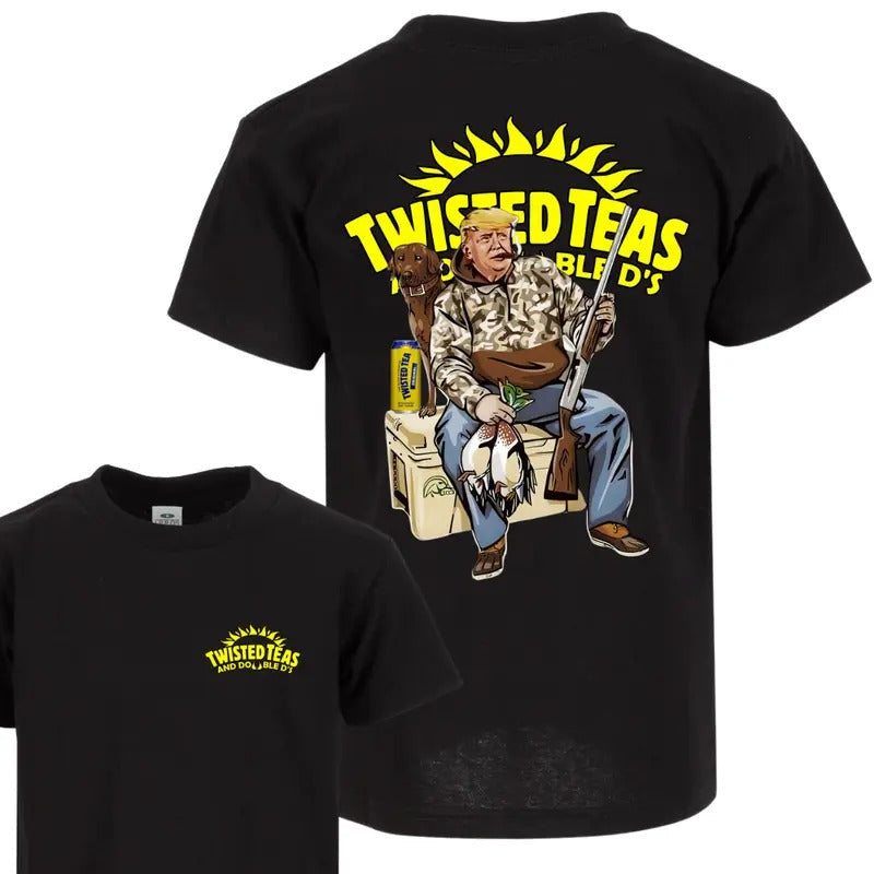 Hunter Trump Twisted Teas Beer 2 Siders Your Hunt Dog - Adult & Kids T-Shirts, Sweatshirts & Hoodies apparel design preview 1