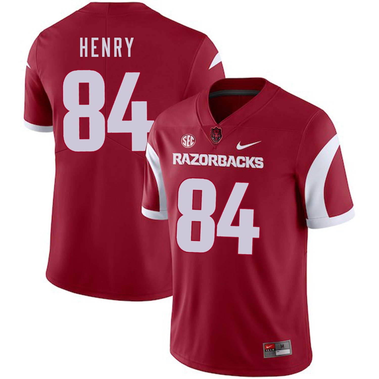 Hunter Henry 84 Red College Football Jersey football jersey product view 1