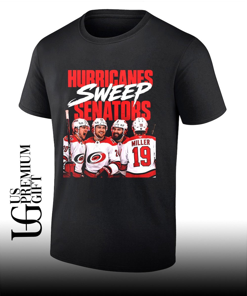 Hurricanes Sweep Senators Carolina Hurricanes Second Round Stanley Cup shirt Unisex T-shirt, Sweatshirt, Hoodie, Long Sleeve Tee - T-Shirt, Sweatshirt, Hoodie