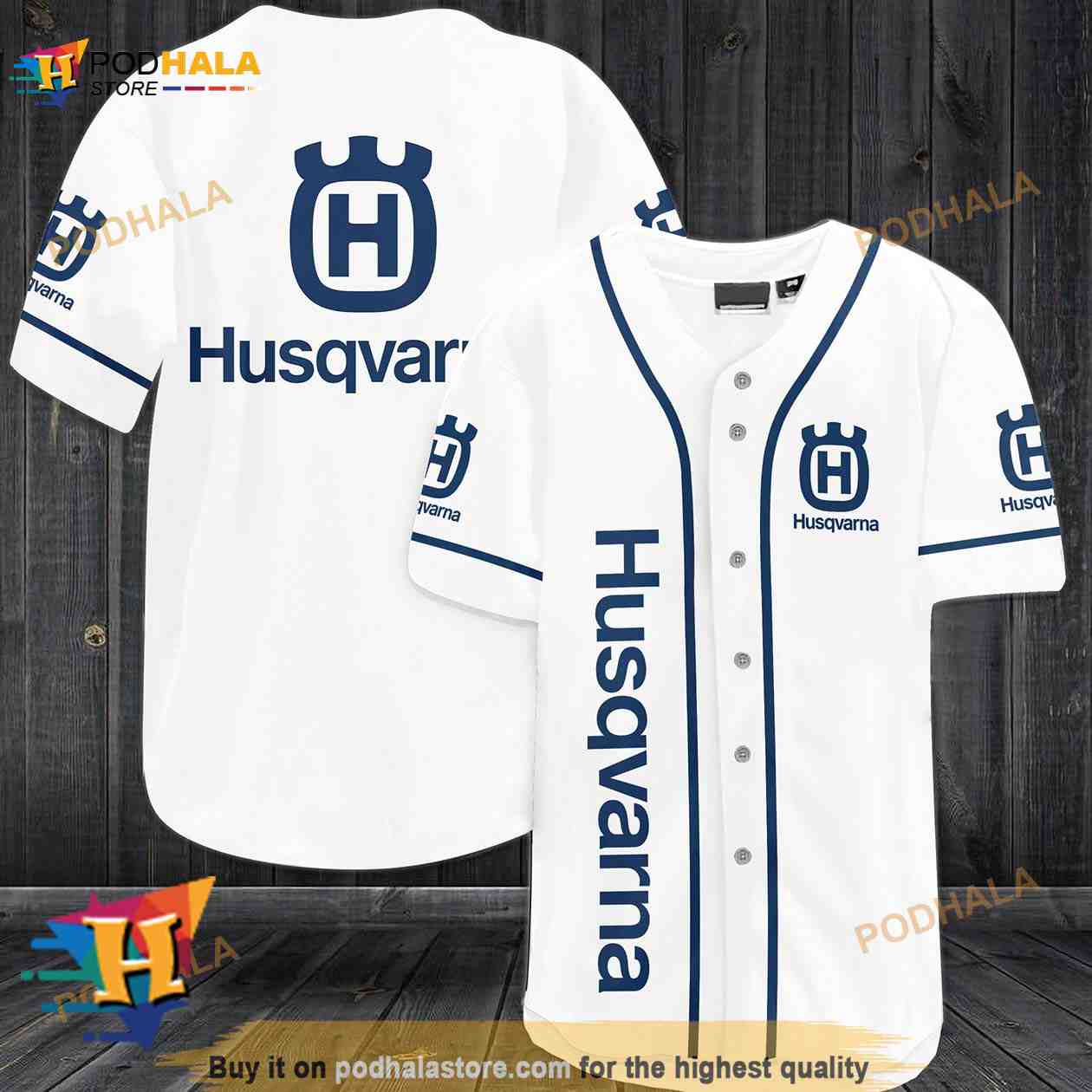 Husqvarna 3D Baseball Jersey baseball jersey product view 1