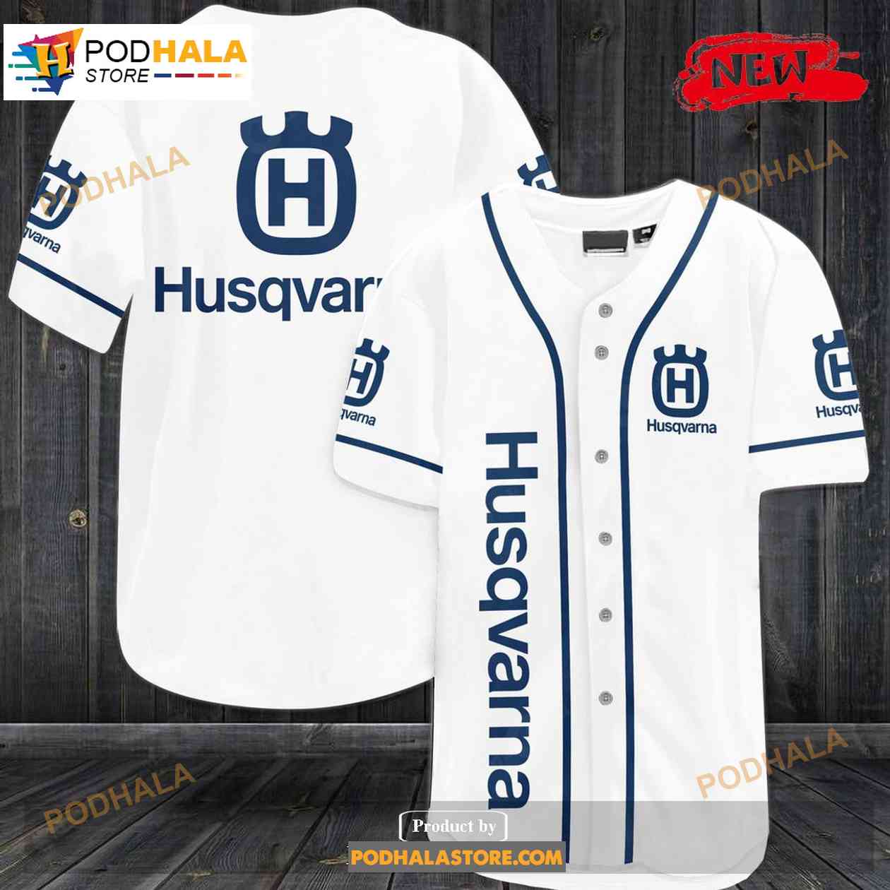 Husqvarna Baseball Jersey baseball jersey product view 1