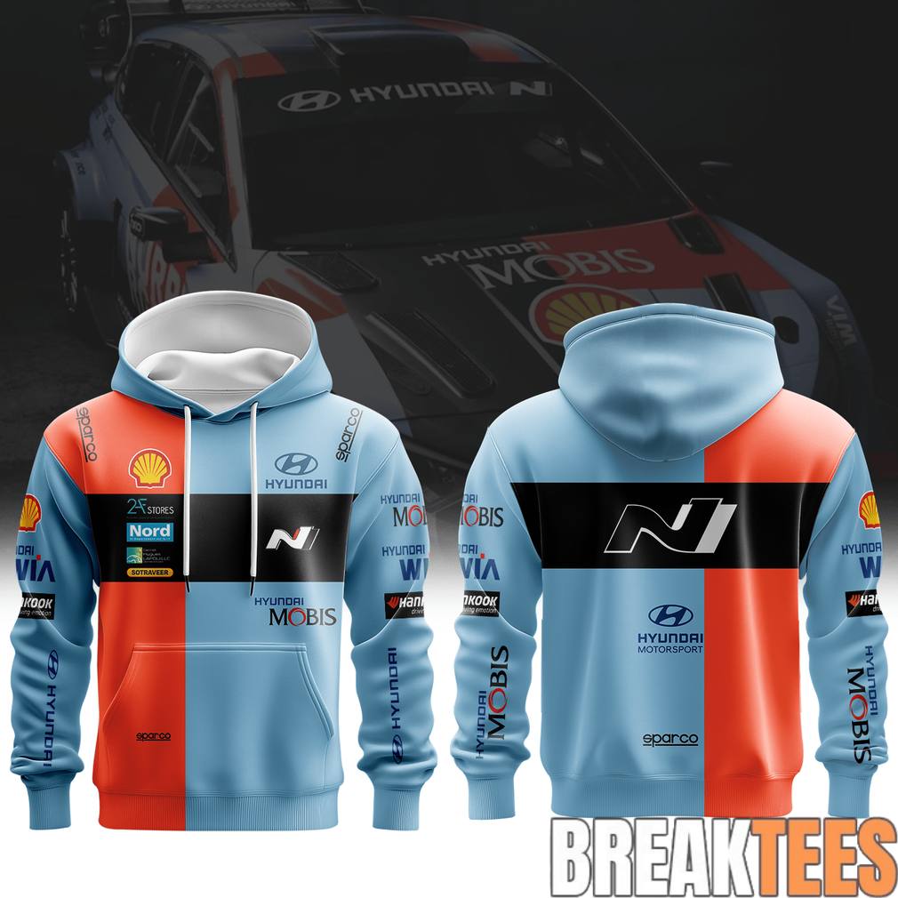 Huyndai Shell Mobis World Rally Team Special Hoodie Unisex T-shirt, Sweatshirt, Hoodie, Long Sleeve Tee - T-Shirt, Sweatshirt, Hoodie
