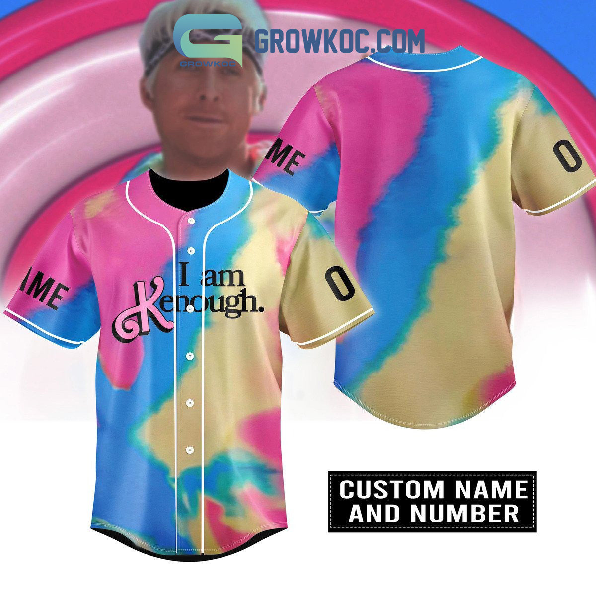 I Am K Enough Personalized Baseball Jersey baseball jersey product view 1