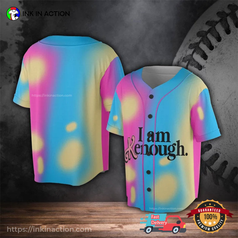 I Am Kenough Barbenheimer Movie Baseball Jersey baseball jersey product view 2
