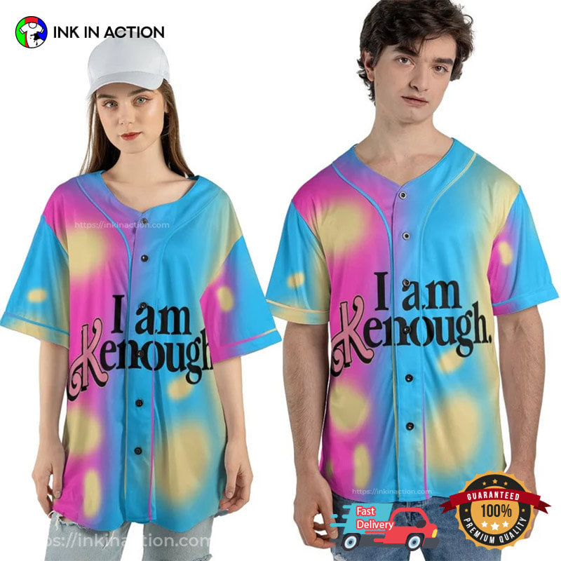 I Am Kenough Barbenheimer Movie Baseball Jersey baseball jersey product view 1