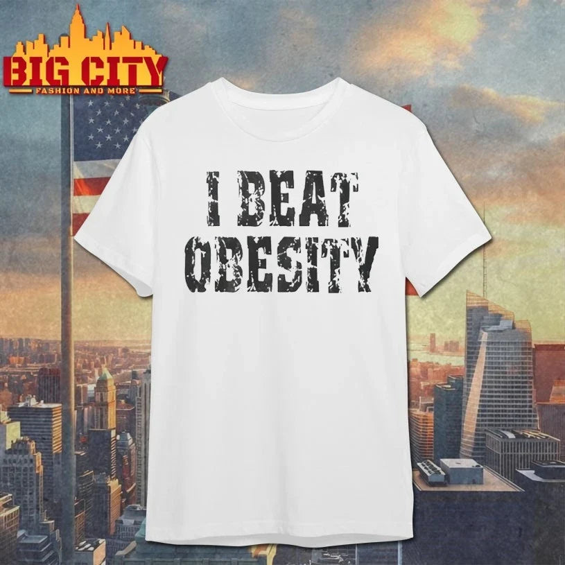 I Beat Obesity 2026 shirt Unisex T-shirt, Sweatshirt, Hoodie, Long Sleeve Tee - T-Shirt, Sweatshirt, Hoodie